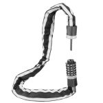 Idealux Heavy Duty Chain Lock, Reflective Stripe Night Visibility
