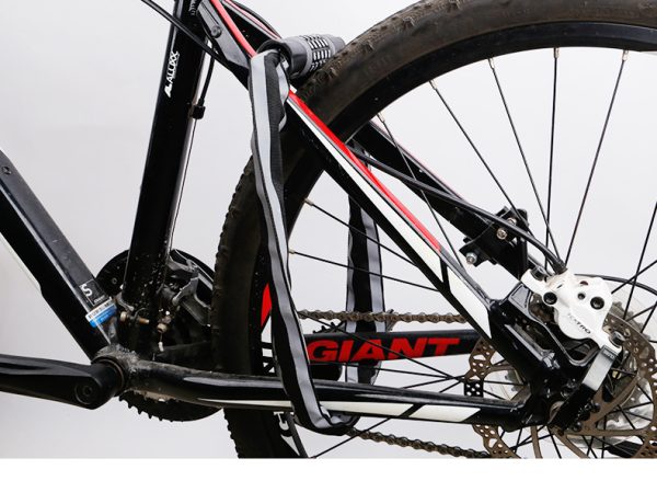 Idealux Heavy Duty Chain Lock, Reflective Stripe Night Visibility