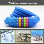 IDEALUX Resettable Self Coiling Bike Cable Locks 4 ft /1200 mm