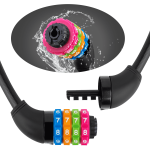 IDEALUX Bike Lock Cable, Kids Bike Cable Lock 650mm/2ft