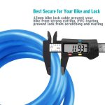 IDEALUX Resettable Self Coiling Bike Cable Locks 4 ft /1200 mm
