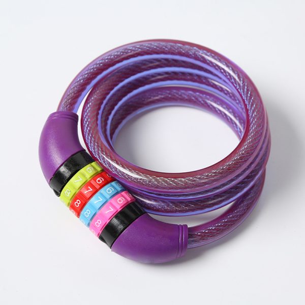 Idealux Bike Cable Lock 4ft/1200mm Bike Locks Combination