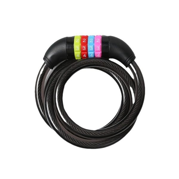 Idealux Bike Cable Lock 4ft/1200mm Bike Locks Combination