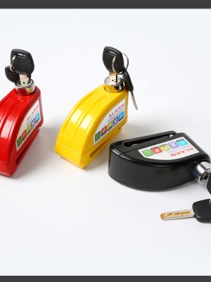 Idealux Bike Disco Locks with Alarm, Motorcycle Disco Lock