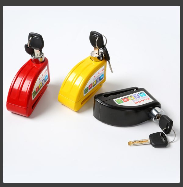 Idealux Bike Disco Locks with Alarm, Motorcycle Disco Lock