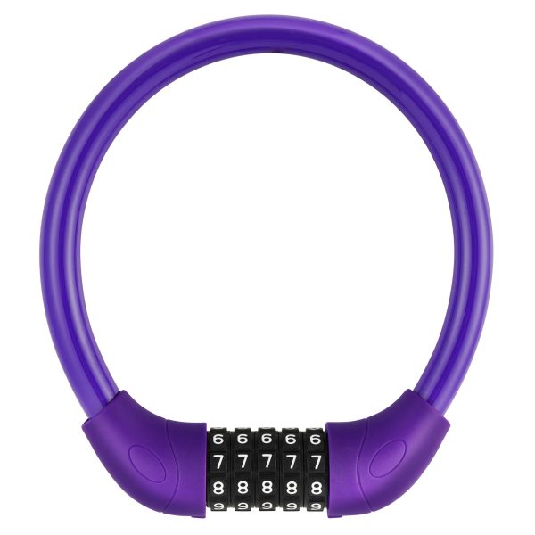 Idealux Bike Lock, Short Kids Bike Cable Locks 500 mm 2Ft