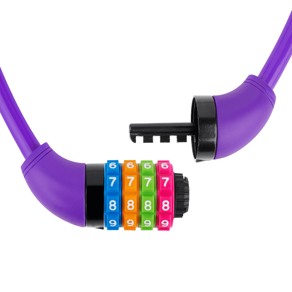 IDEALUX Bike Lock Cable, Kids Bike Cable Lock 650mm/2ft