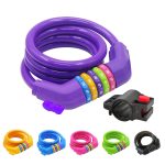 IDEALUX Resettable Self Coiling Bike Cable Locks 4 ft /1200 mm