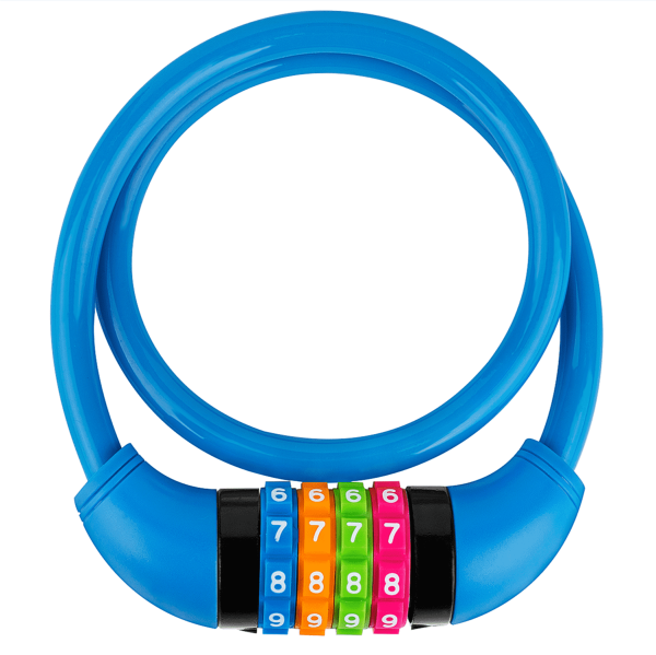 IDEALUX Bike Lock Cable, Kids Bike Cable Lock 650mm/2ft